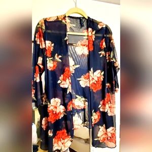 Floral cover-up/shawl